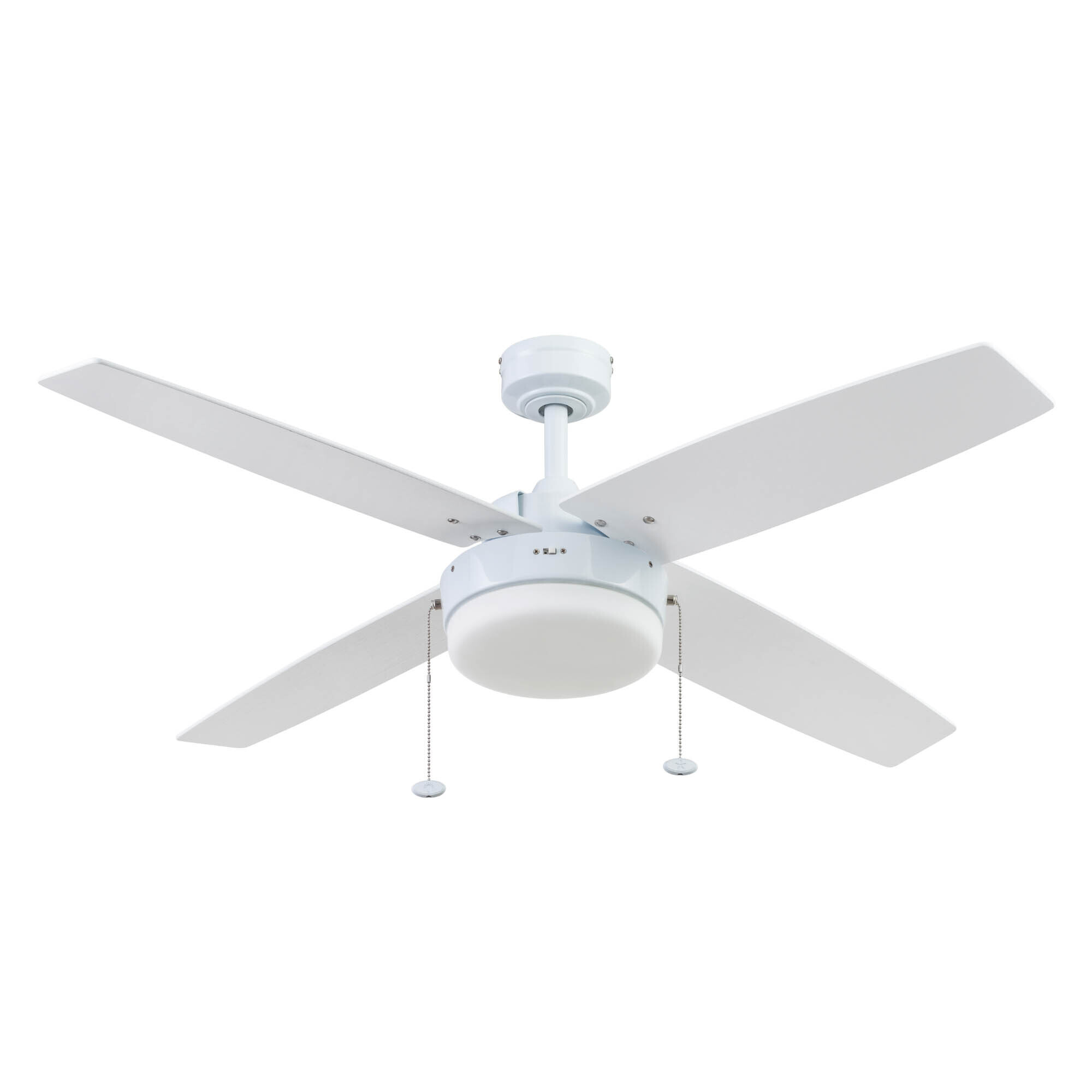 Prominence Home, 52in. Memphis 4 Blade Ceiling Fan Light, Fan Diameter 52 in, Fan Blade Span 50-54 Air Delivery 4620 cfm, Model# 51651